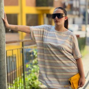 MAGLIETTA CURVY RIGATA