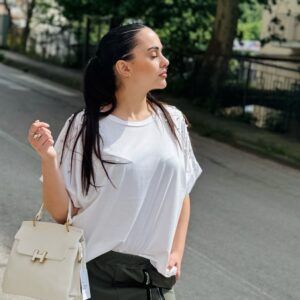 MAGLIA OVER-SIZE CON PERLE
